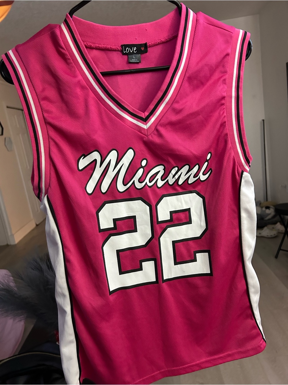 Love Pink Miami 22 Sleeveless Jersey Top